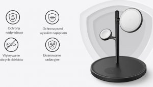 Ładowarka Anker Stacja magnetyczna MagGo 15W 3-in-1 Czarna 6