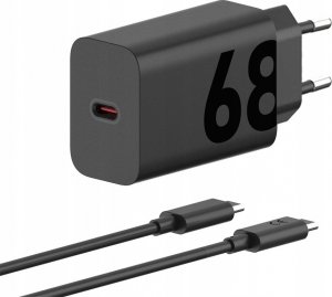 Ładowarka Motorola Motorola Charger TurboPower 68 GaN  w/ 6.5A USB-C cable, Black 1