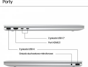 Laptop HP ENVY x360 16-ad0002nw AMD Ryzen™ 7 8840HS Hybryda (2w1) 40,6 cm (16") Ekran dotykowy WUXGA 16 GB LPDDR5-SDRAM 1 TB SSD Wi-Fi 7 (802.11be) Windows 11 Home Szary 13
