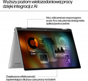Laptop HP ENVY x360 16-ad0002nw AMD Ryzen™ 7 8840HS Hybryda (2w1) 40,6 cm (16") Ekran dotykowy WUXGA 16 GB LPDDR5-SDRAM 1 TB SSD Wi-Fi 7 (802.11be) Windows 11 Home Szary 19