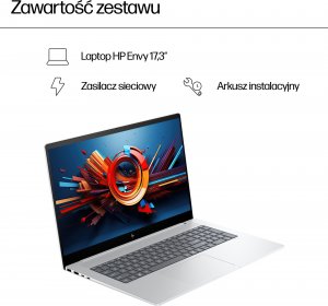 Laptop HP Envy Laptop 17-da0002nw Intel Core Ultra 7 155H 43,9 cm (17.3") Ekran dotykowy Full HD 32 GB DDR5-SDRAM Wi-Fi 6E (802.11ax) Windows 11 Pro 15