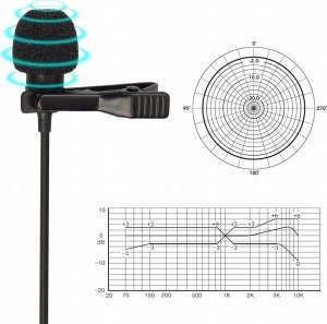 Mikrofon LensGo Podwójny 2x Dynamiczny Mikrofon Krawatowy Lavalier Mini Jack 3,5mm Lensgo / Lym-dm1 Podwójny 5