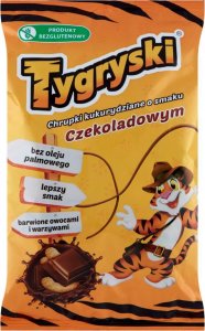 Tygryski Tygryski Chrupki kukurydziane o smaku czekoladowym 70 g 1