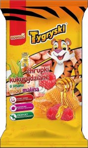 Tygryski Tygryski Chrupki kukurydziane o smaku miód malina 70 g 1