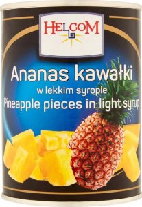 Helcom Helcom Ananas kawałki w lekkim syropie 565 g 1