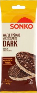 SONKO Sonko Wafle ryżowe w czekoladzie 65 g (4 sztuki) 1