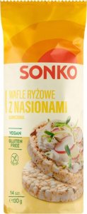 SONKO Sonko Wafle ryżowe z nasionami słonecznika 130 g (14 sztuk) 1