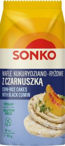 SONKO Sonko Wafle kukurydziano-ryżowe z czarnuszką 93 g 1