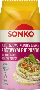 SONKO Sonko Wafle ryżowo-kukurydziane z różowym pieprzem 93 g 1