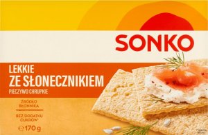 SONKO Sonko Pieczywo chrupkie lekkie ze słonecznikiem 170 g 1