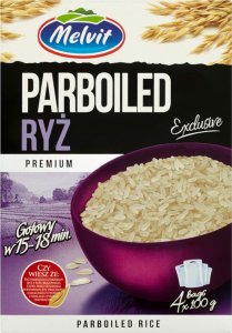 Melvit Melvit Premium Ryż parboiled 400 g (4 torebki) 1