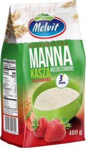 Melvit Melvit Kasza manna błyskawiczna truskawkowa 400 g 1