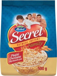 Melvit Melvit Secret Family Płatki owsiane błyskawiczne 500 g 1