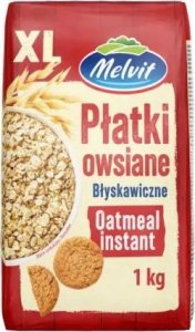 Melvit Melvit Płatki owsiane błyskawiczne XL 1 kg 1