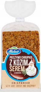 Melvit Melvit Pieczywo chrupkie żytnie z kozim serem i rozmarynem 130 g 1