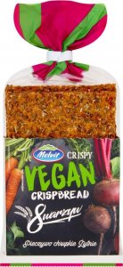 Melvit Melvit Crispy Vegan Pieczywo chrupkie żytnie 8 warzyw 130 g 1