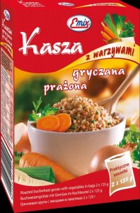 Emix Kasza gryczana z warzywami Emix 2x125g 1