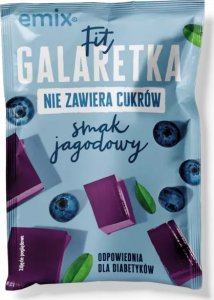 Emix Emix Fit Galaretka bez cukru o smaku jagodowym 25 g 1