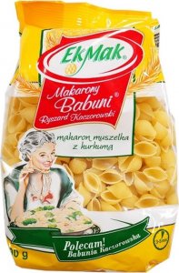 Eko mak Eko Mak Makarony Babuni muszelka z kurkumą 400g 1