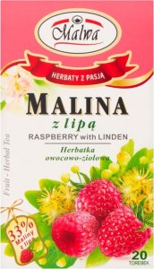 MALWA Malwa Herbatka owocowo-ziołowa malina z lipą 40 g (20 x 2 g) 1