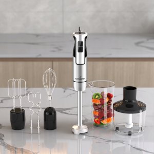 Blender Lehmann BLENDER WIELOFUNKCYJNY RĘCZNY ROZDRABNIACZ MOCNY 1200W MIKSER nowe ostrze 5