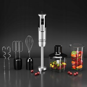 Blender Lehmann BLENDER WIELOFUNKCYJNY RĘCZNY ROZDRABNIACZ MOCNY 1200W MIKSER nowe ostrze 6