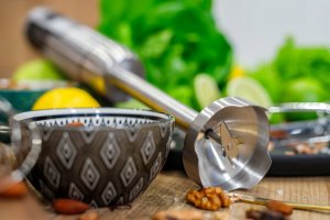 Blender Lehmann BLENDER WIELOFUNKCYJNY RĘCZNY ROZDRABNIACZ MOCNY 1200W MIKSER nowe ostrze 8