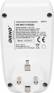 Energizer ORNO WATT METER WITH LCD DISPLAY 4