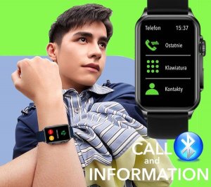 Smartwatch Rubicon SmartWatch Rubicon RNCF06 pomarańczowy silikon BT Call 8