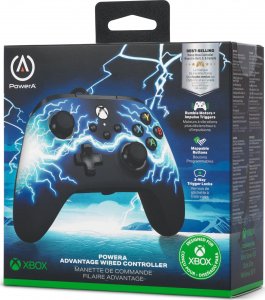 Pad PowerA PowerA XBGP0190-01, Gamepad, PC, Xbox One, Xbox One S, Xbox One X, D-pad, Home button, Menu button, Select button, Wired, USB, Black, Blue 14