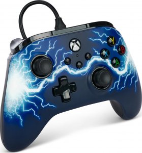 Pad PowerA PowerA XBGP0190-01, Gamepad, PC, Xbox One, Xbox One S, Xbox One X, D-pad, Home button, Menu button, Select button, Wired, USB, Black, Blue 3
