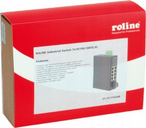 Switch Roline Przemysłowy przełącznik ROLINE 7x RJ-45, 1x SC, niezarządzalny 2