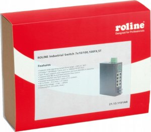 Switch Roline Przemysłowy Switch 7x RJ-45, 1x ST niezarządzalny 2