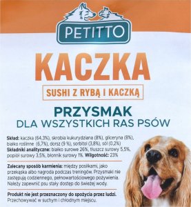 PETITTO PETITTO Sushi z rybą i kaczką 500G 4