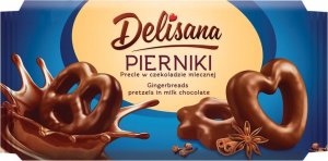 Delisana Delisana Pierniki precle w czekoladzie mlecznej 400g 1