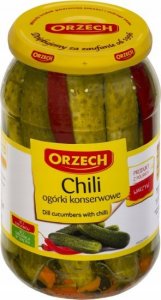 Orzech Orzech ogórki konserwowe chili 900g 1