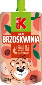 Kubuś Kubuś Mus o smaku jabłko-brzoskwinia 200 g 1