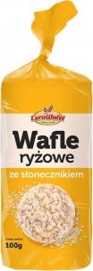 Eurowafle Eurowafle Wafle ryżowe ze słonecznikiem 100 g 1