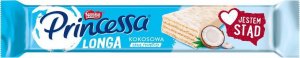 Nestle Princesso Longa Wafel przekładany kremem kokosowym oblany białą polewą 40 g 1