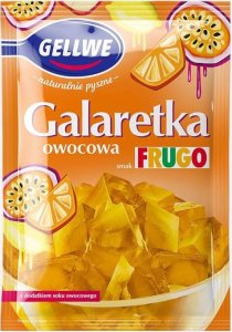 Gellwe Gellwe Galaretka o smaku Frugo pomarańczowa 72 g 1