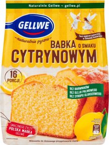 Gellwe Gellwe Babka o smaku cytrynowym mieszanka do domowego przygotowania ciasta 375 g 1