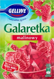 Gellwe Gellwe Galaretka smak malinowy 72 g 1