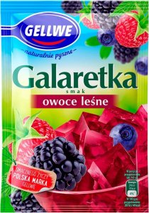 Gellwe Gellwe Galaretka smak owoce leśne 72 g 1