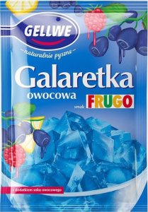 Gellwe Gellwe Galaretka o smaku Frugo niebieska 72 g 1