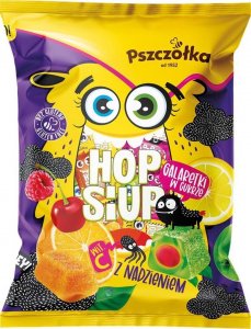 Pszczółka Hop siup Pszczółka Galaretki owocowe w cukrze z nadzieniem malinowym 1kg 1