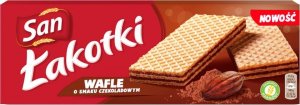 San San Łakotki Wafle o smaku czekoladowym 146 g 1