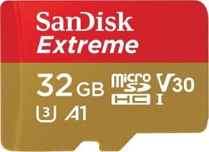 Karta SanDisk Extreme MicroSDHC 32 GB Class 10 UHS-I/U3 A1 V30 (SDSQXAF-032G-GN6AT) 1