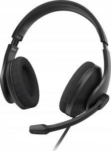Słuchawki Hama Hama HS-USB300 V2, Headset, Head-band, Office/Call center, Black, Binaural, Button 1
