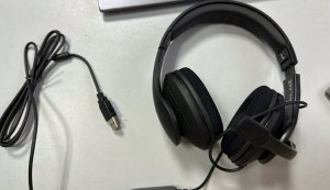 Słuchawki Hama HS-USB300 V2, Headset, Head-band, Office/Call center, Black, Binaural, Button 2