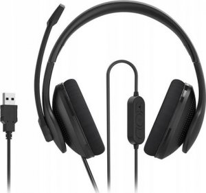 Słuchawki Hama HS-USB300 V2, Headset, Head-band, Office/Call center, Black, Binaural, Button 3